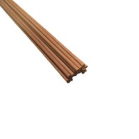 Noten rondhout 4 mm 50 cm voor modelbouw en hobby