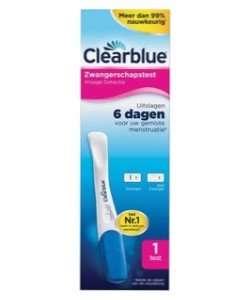 Clearblue zwangerschaptest early detection 
