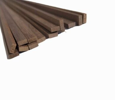 Noten hout modelbouw 2x5 mm