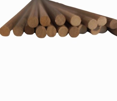Noten rondhout 6 mm