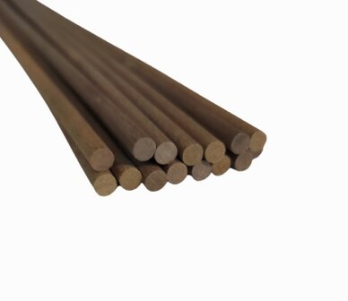 Noten rondhout 4 mm