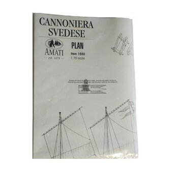 Amati Zweedse kanonneerboot bouwtekening kopen