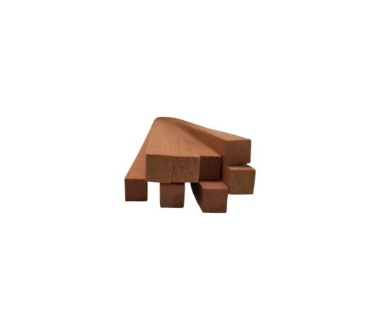 Perenhouten Latjes voor Modelbouw 6x6 mm