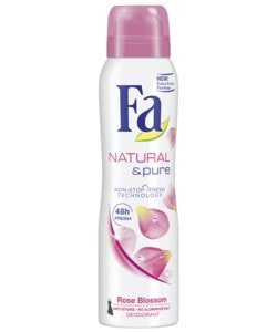 Fa deo spray 150ml Natural & pure rose blossom