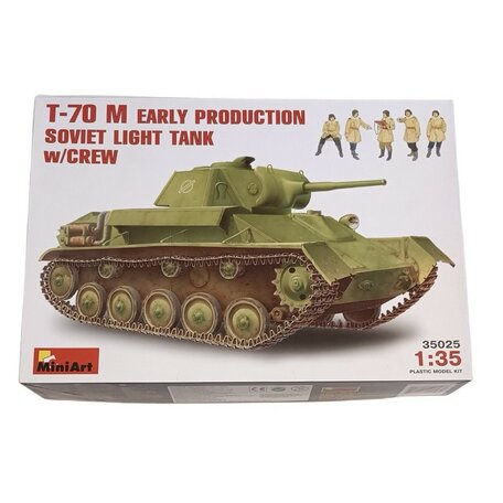 Soviet Light Tank T-70M. Early production w/ Crew